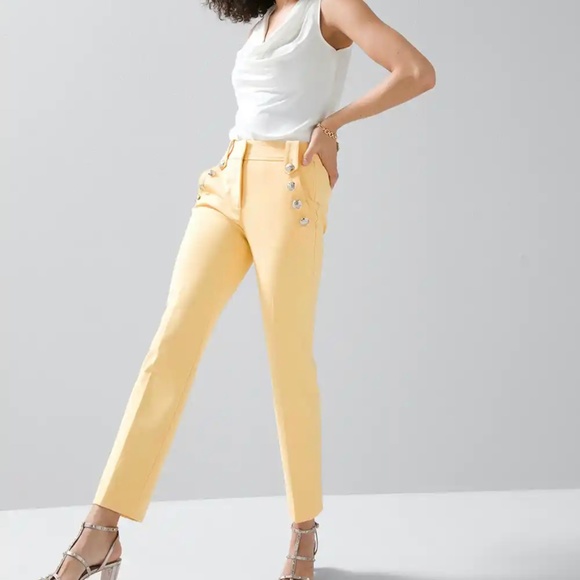 White House Black Market Pants - Jolie Button straight Lightweight Comfort Stretch Pant